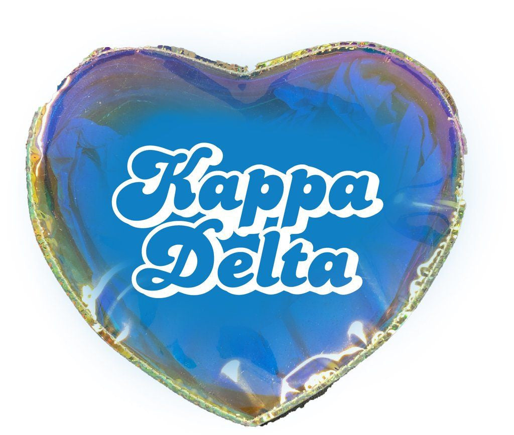 Kappa Delta Heart Shaped Makeup Bag Kappa Delta Heart Shaped Makeup Bag