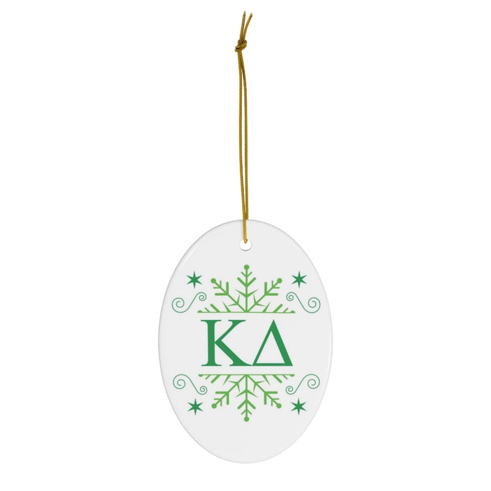 Kappa Delta Holiday Color Snowflake Christmas Ornaments Kappa Delta Holiday Color Snowflake Christmas Ornaments