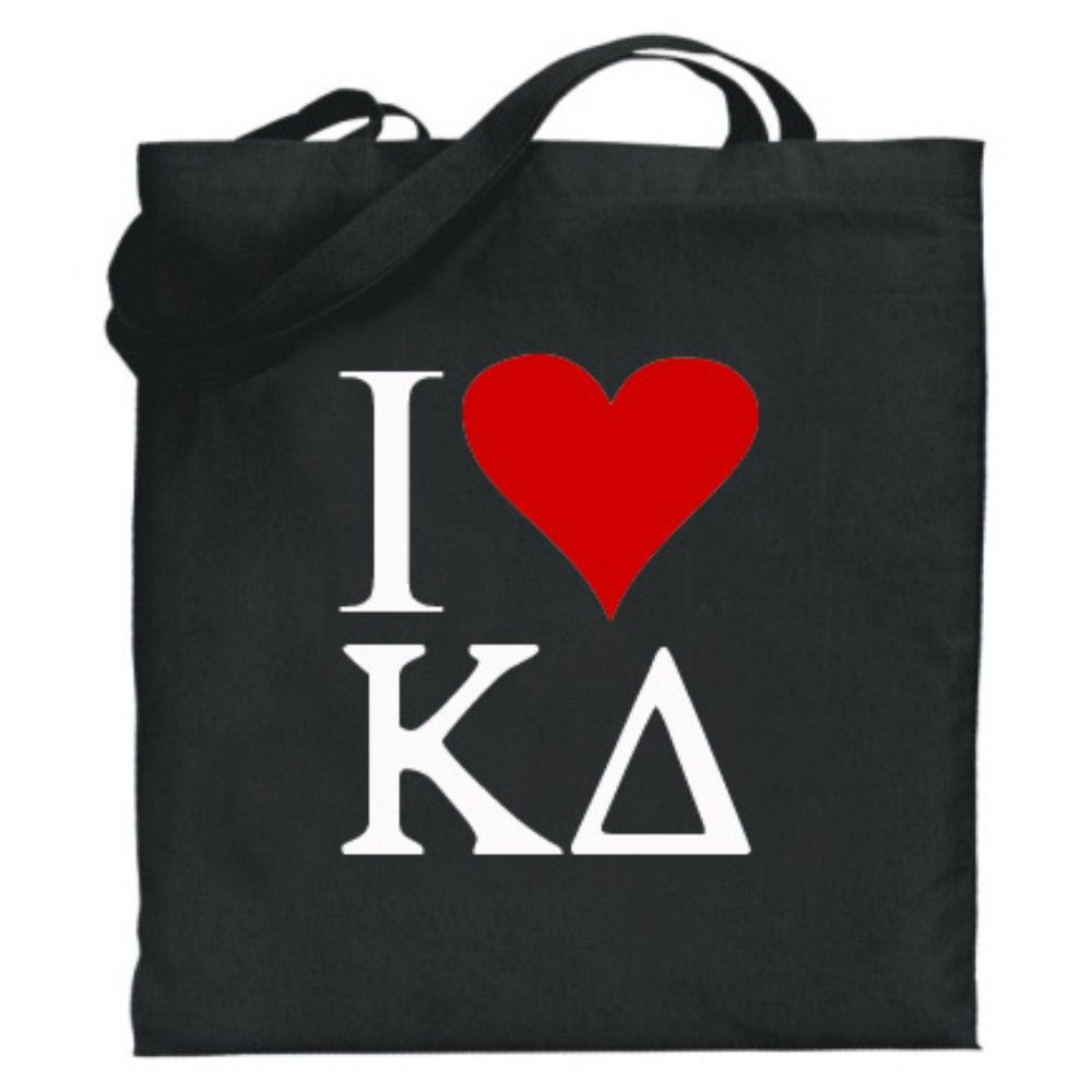 Kappa Delta I Love Tote Bags Kappa Delta I Love Tote Bags