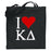 Kappa Delta I Love Tote Bags Kappa Delta I Love Tote Bags