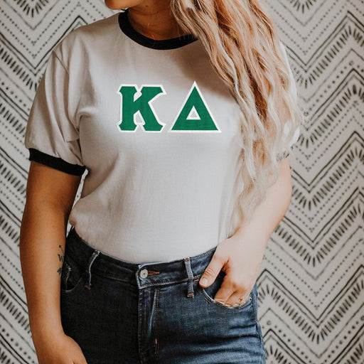 Kappa Delta DISCOUNT-Kappa Delta Lettered Ringer Shirt
