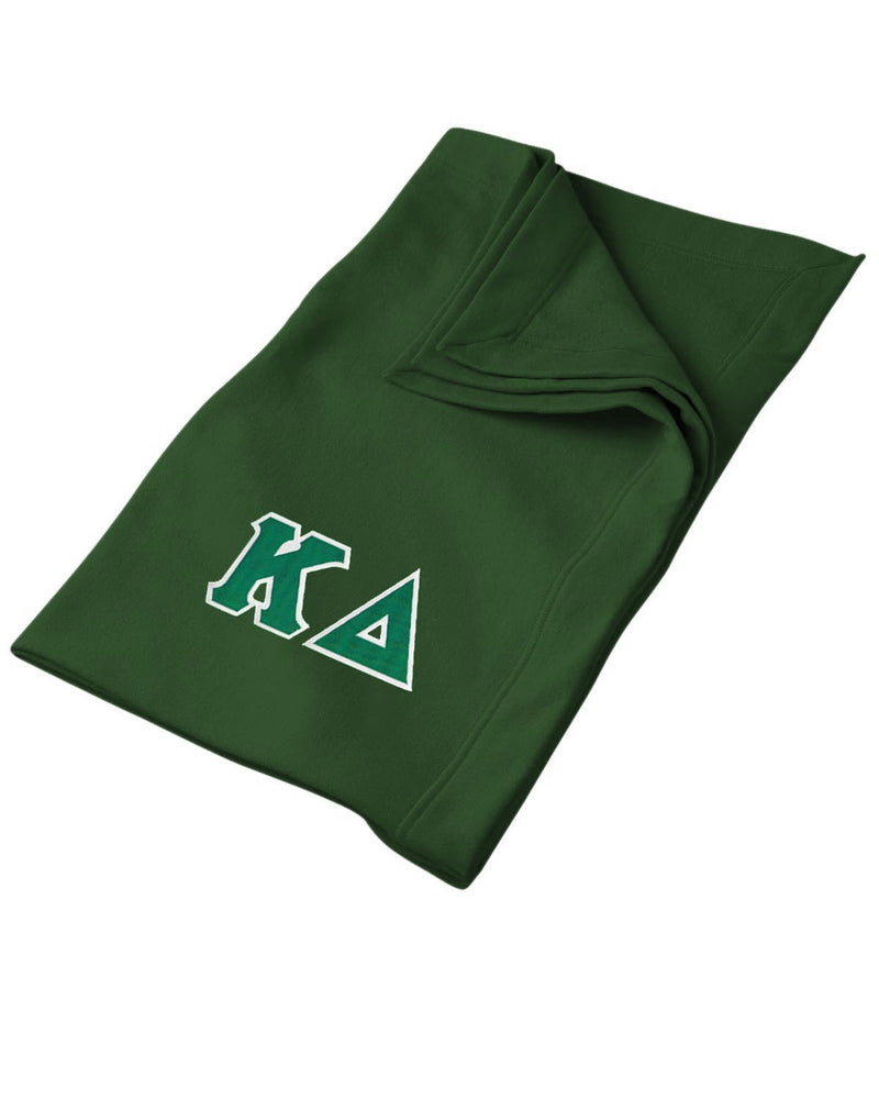 Discount Kappa Delta Lettered Twill Sweatshirt Blanket DISCOUNT-Kappa Delta Lettered Twill Sweatshirt Blanket