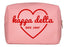 Kappa Delta Pink With Red Heart Makeup Bag Kappa Delta Pink with Red Heart Makeup Bag