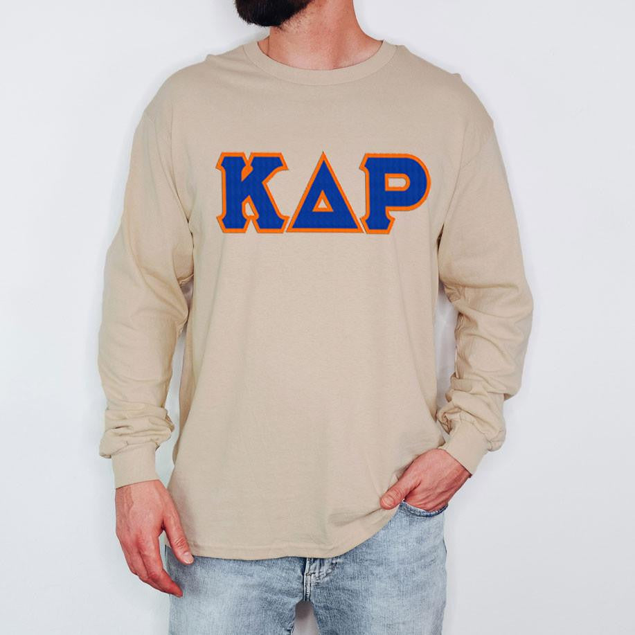 Kappa Delta Rho 2 Day Ship Twill Long Sleeve Tee Kappa Delta Rho - 2 Day Ship Twill Long Sleeve Tee