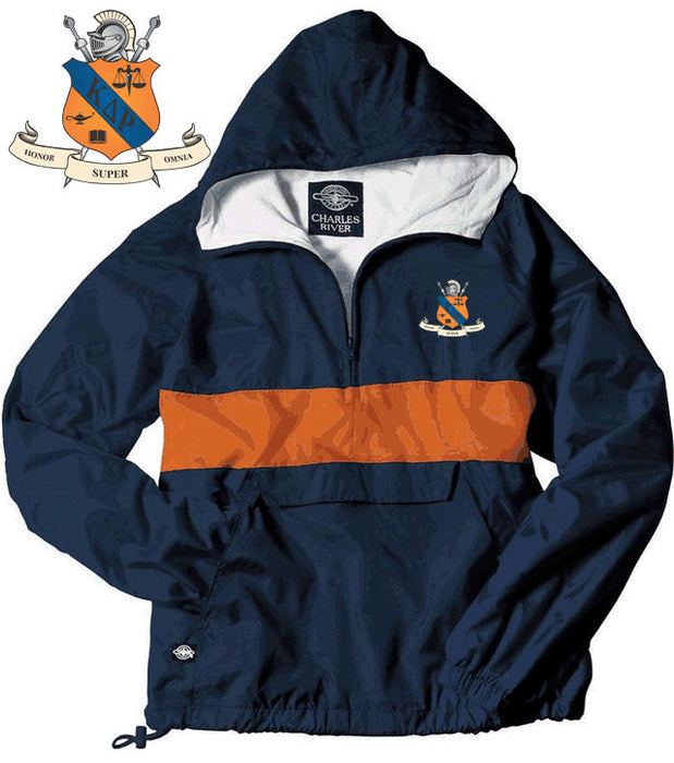 Kappa Delta Rho Crest Shield Windbreaker Pullover Kappa Delta Rho Crest - Shield Windbreaker Pullover
