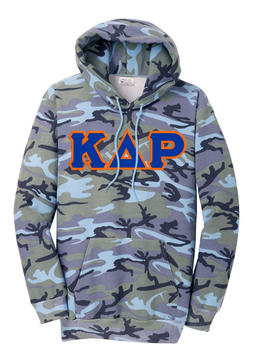 Kappa Delta Rho DISCOUNT-Kappa Delta Rho Camo Pullover Hooded Sweatshirt
