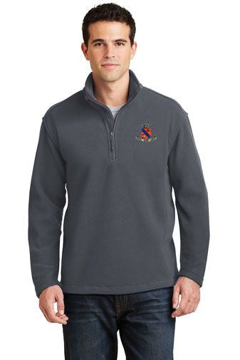 Kappa Delta Rho DISCOUNT-Kappa Delta Rho Crest - Shield Emblem 1/4 Zip Pullover
