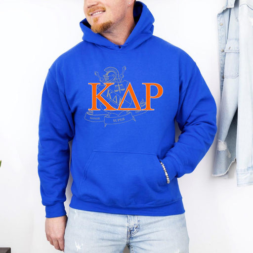 Kappa Delta Rho Kappa Delta Rho Crest World Famous Hooded Sweatshirt