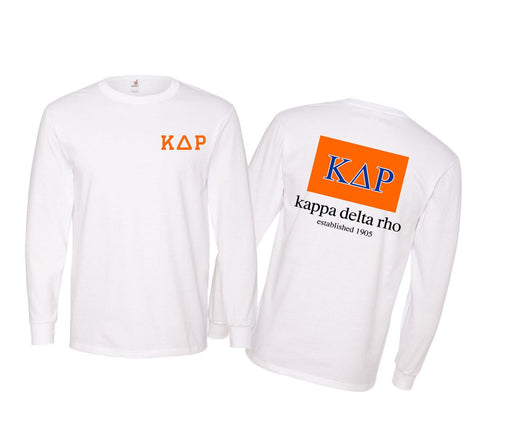 Kappa Delta Rho Kappa Delta Rho Flag Long Sleeve T-Shirt