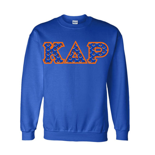 Kappa Delta Rho Kappa Delta Rho Fraternity Crest - Shield Twill Letter Crewneck Sweatshirt