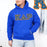 Kappa Delta Rho Fraternity Crest Shield Twill Letter Hooded Sweatshirt Kappa Delta Rho Fraternity Crest - Shield Twill Letter Hooded Sweatshirt