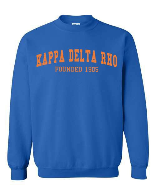 Kappa Delta Rho Fraternity Founders Crew Sweatshirt Kappa Delta Rho Fraternity Founders Crew Sweatshirt