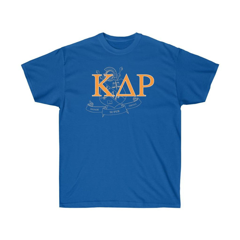 Printify Kappa Delta Rho Greek Crest Cotton Tee Kappa Delta Rho Greek Crest Cotton Tee