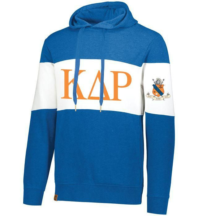 Kappa Delta Rho Ivy League Hoodie W Crest On Left Sleeve Kappa Delta Rho Ivy League Hoodie W Crest On Left Sleeve
