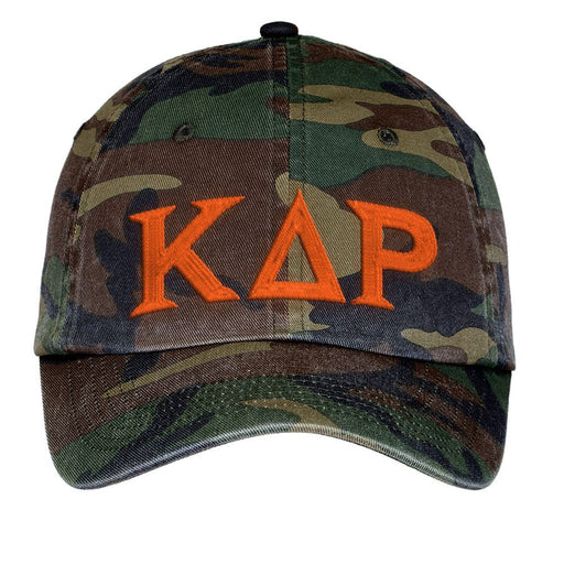 Kappa Delta Rho Kappa Delta Rho Lettered Camouflage Hat