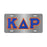 Kappa Delta Rho Lettered License Covers KAPPA DELTA RHO LETTERED LICENSE COVERS