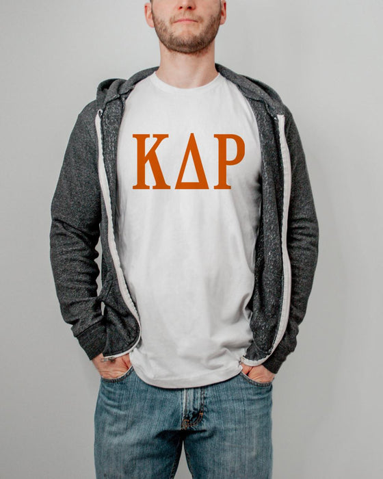 Printify Kappa Delta Rho Lettered Tee $24.95 KAPPA DELTA RHO LETTERED TEE - $24.95