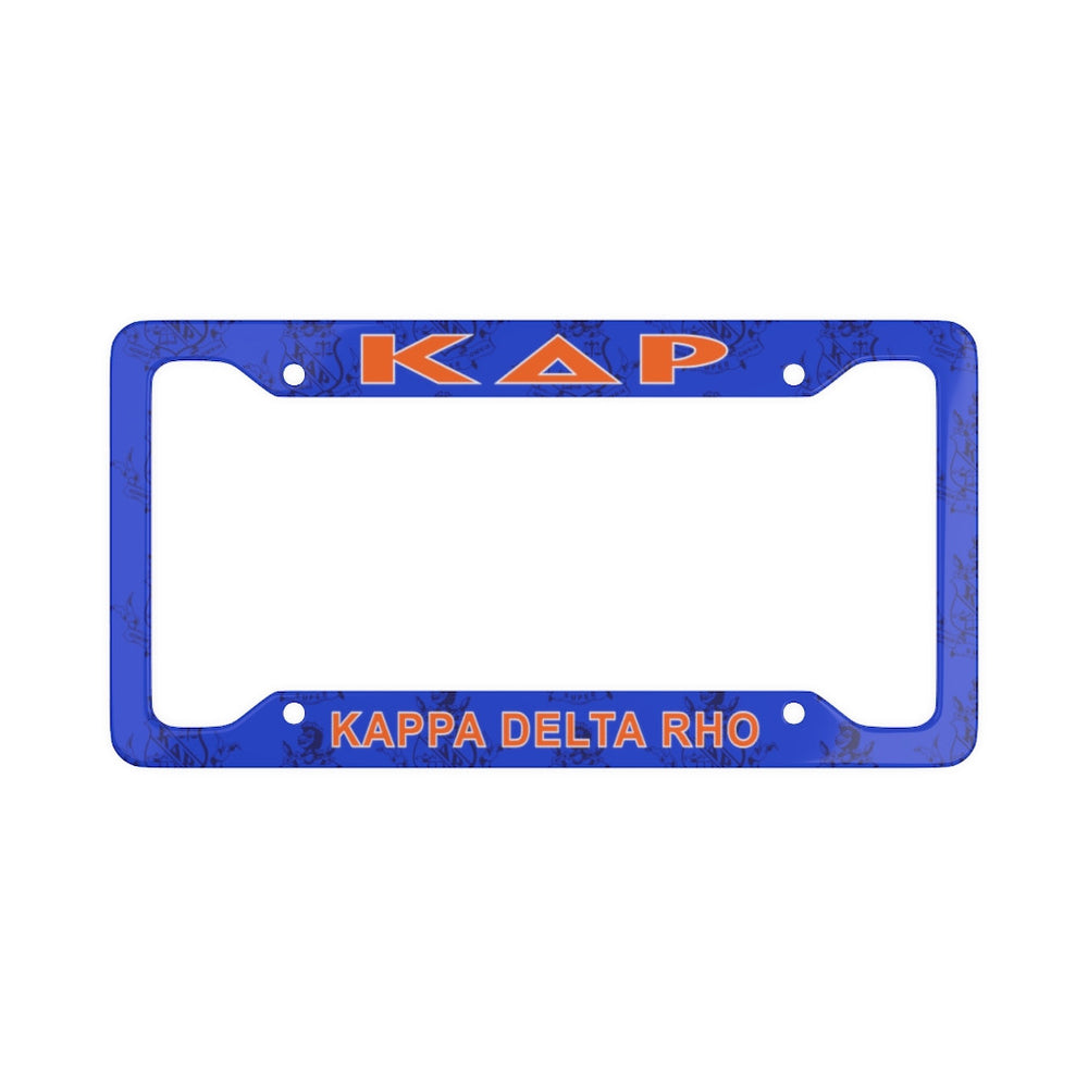 Kappa Delta Rho License Plate Frame New Kappa Delta Rho License Plate Frame - New