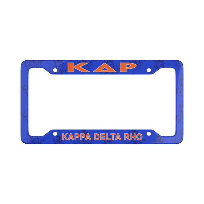 Kappa Delta Rho License Plate Frame New Kappa Delta Rho License Plate Frame - New
