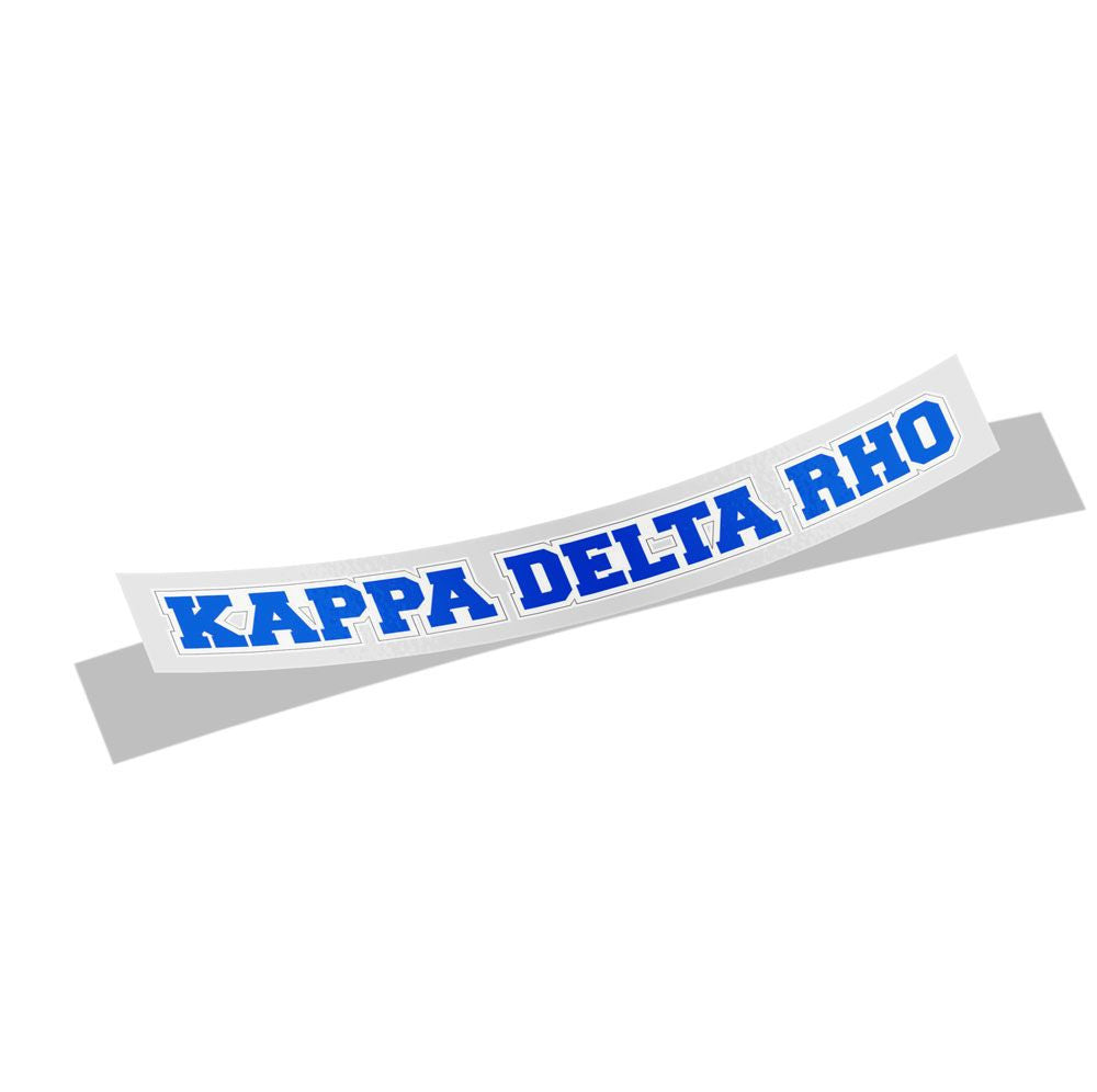 Kappa Delta Rho Kappa Delta Rho Long Window Sticker — GreekU