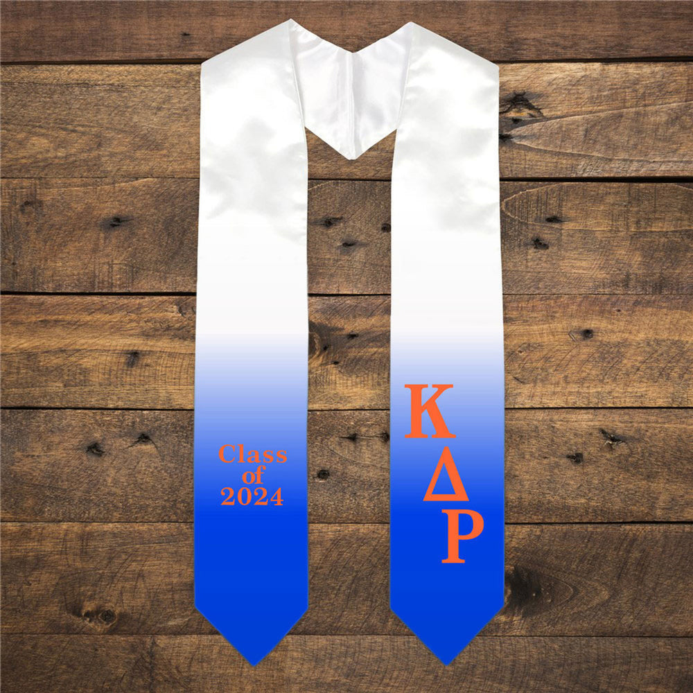 Kappa Delta Rho Extra Fancy Classic Greek Graduation Stole Kappa Delta Rho Extra Fancy Classic Greek Graduation Stole