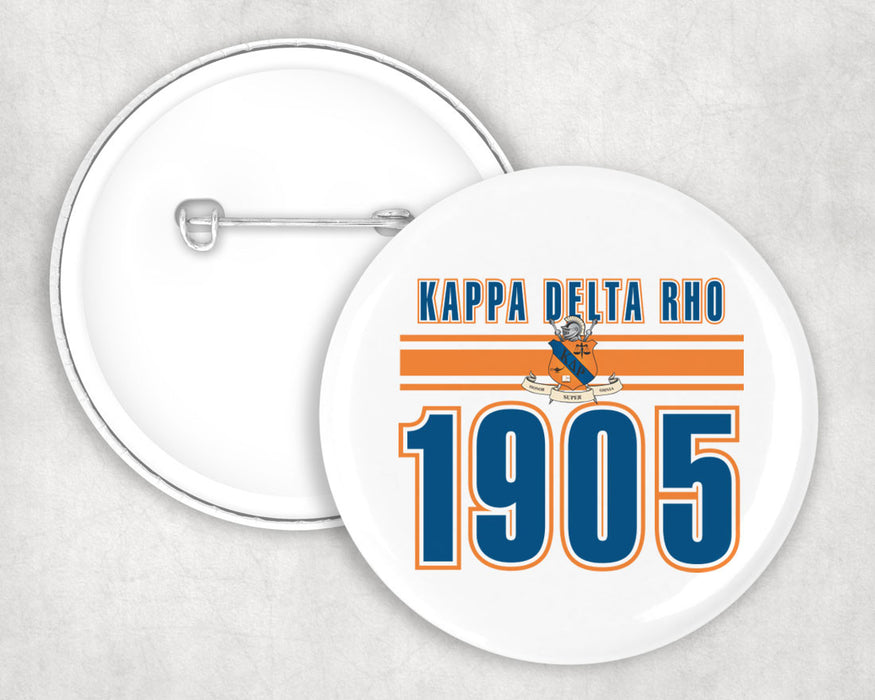 Kappa Delta Rho Est Year Button Kappa Delta Rho Est Year Button