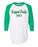Kappa Delta Script Est. Three Quarter Sleeve Baseball Raglan Tee Kappa Delta Script Est. Three-Quarter Sleeve Baseball Raglan Tee