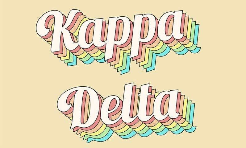 Kappa Delta Sorority Retro Flag Kappa Delta Sorority Retro Flag