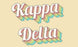 Kappa Delta Sorority Retro Flag Kappa Delta Sorority Retro Flag