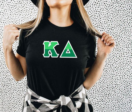 Kappa Delta Kappa Delta Two Toned Greek Lettered T-shirts