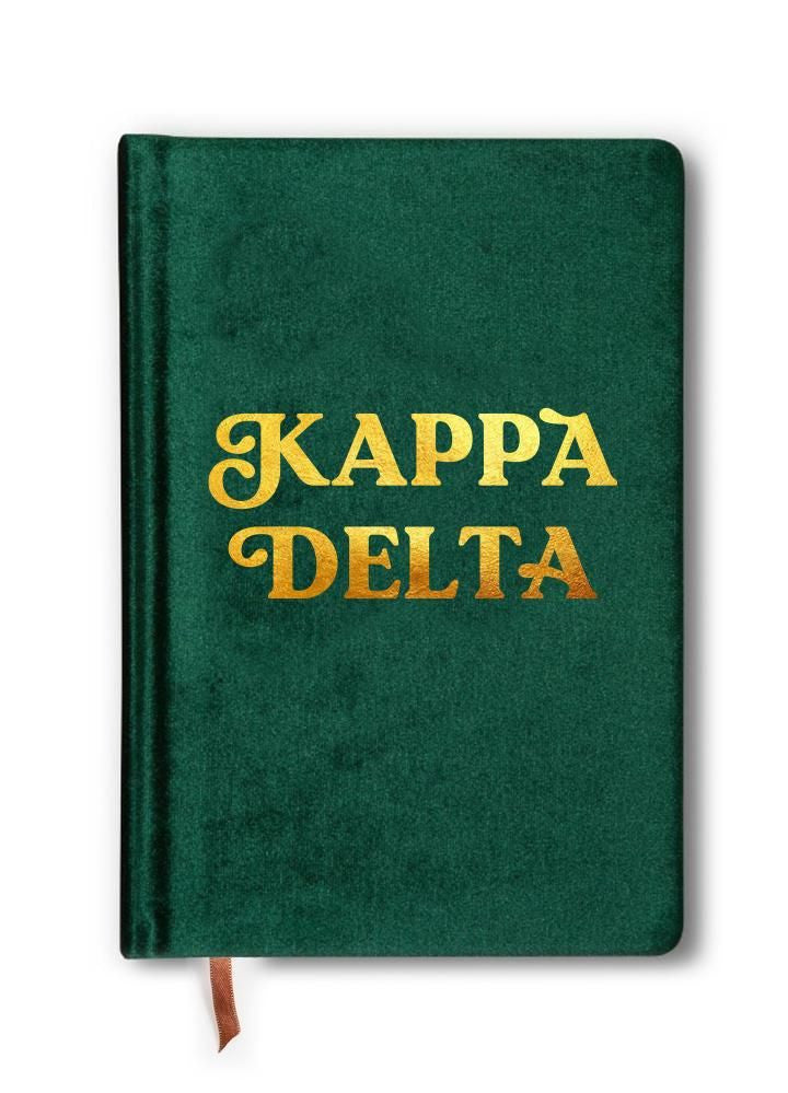 Kappa Delta Velvet Notebook Kappa Delta Velvet Notebook