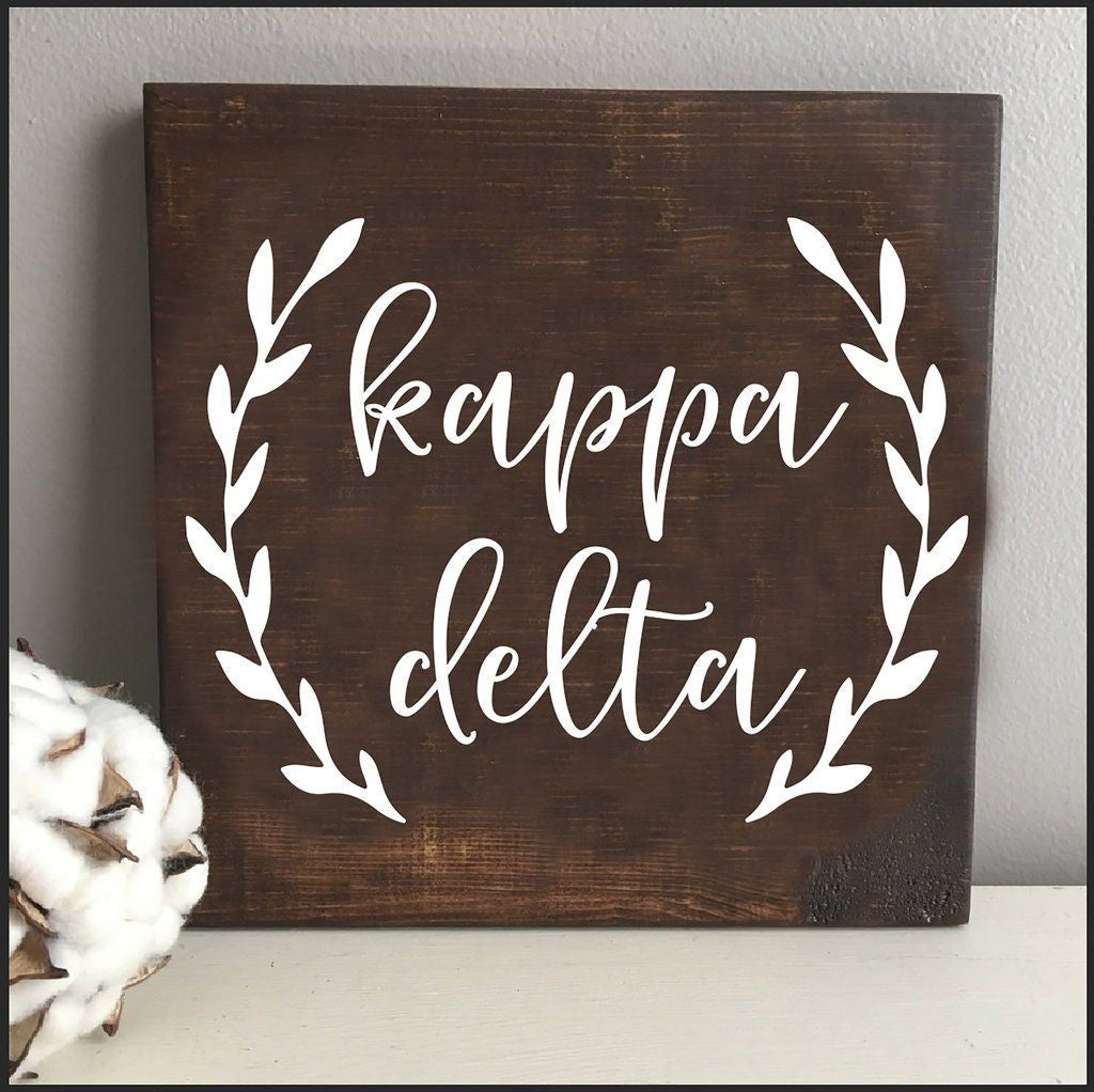 Kappa Delta Wooden Wall Art Kappa Delta Wooden Wall Art