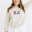 Kappa Delta Pastel Greek Crewneck Sweatshirt Kappa Delta Pastel Greek Crewneck Sweatshirt