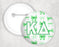 Kappa Delta Multi Bows Pin Buttons Kappa Delta Multi Bows Pin Buttons