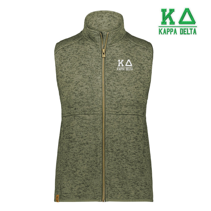 Kappa Delta Alpine Sweater Fleece Vest Kappa Delta Alpine Sweater Fleece Vest