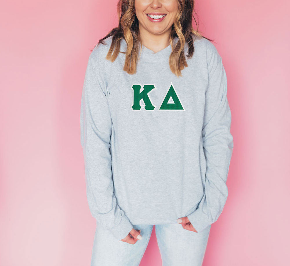 Discount Kappa Delta Lettered Long Sleeve Tee DISCOUNT Kappa Delta Lettered Long Sleeve Tee