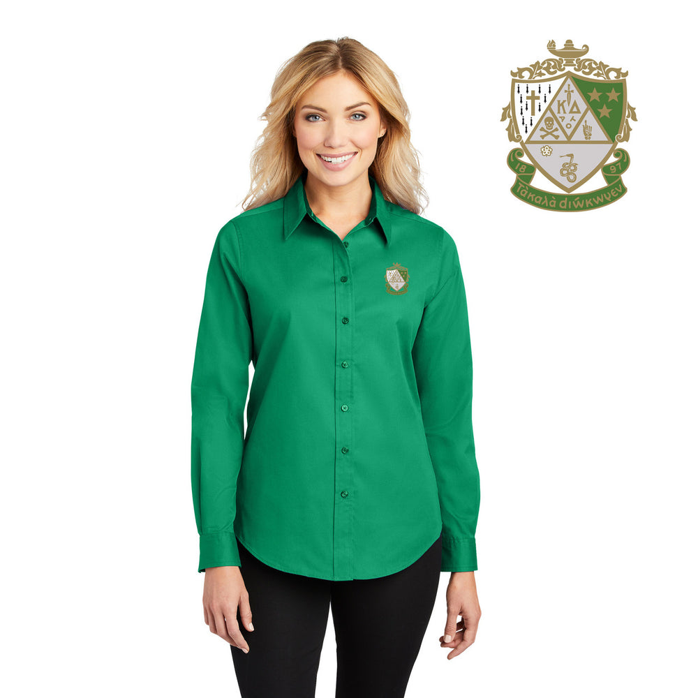 Discount Kappa Delta Long Sleeve Oxford DISCOUNT-Kappa Delta Long Sleeve Oxford