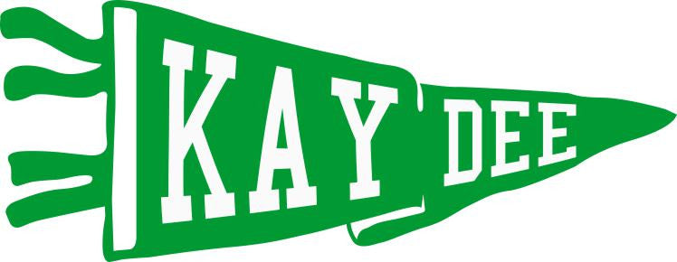 Kappa Delta Pennant Decal Kappa Delta Pennant Decal