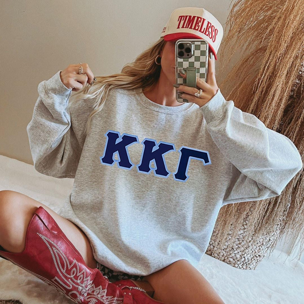 Kappa Kappa Gamma 2 Day Ship Twill Crewneck Sweatshirt Kappa Kappa Gamma - 2 Day Ship Twill Crewneck Sweatshirt