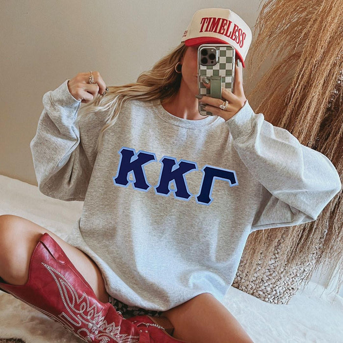 Kappa Kappa Gamma 2 Day Ship Twill Crewneck Sweatshirt Kappa Kappa Gamma - 2 Day Ship Twill Crewneck Sweatshirt