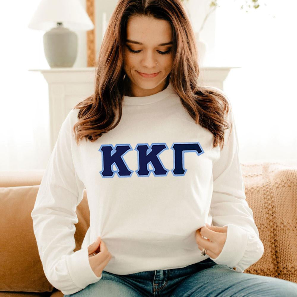 Kappa Kappa Gamma 2 Day Ship Twill Long Sleeve Tee Kappa Kappa Gamma - 2 Day Ship Twill Long Sleeve Tee