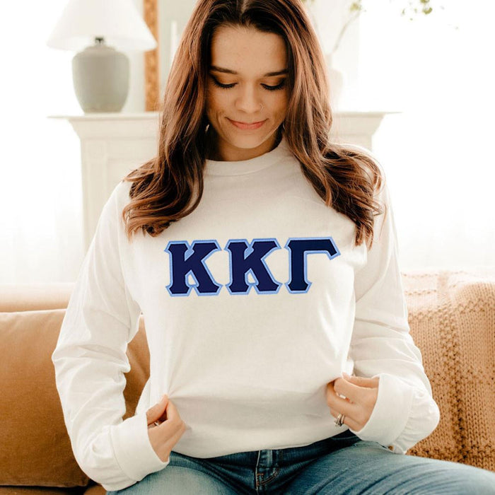 Kappa Kappa Gamma 2 Day Ship Twill Long Sleeve Tee Kappa Kappa Gamma - 2 Day Ship Twill Long Sleeve Tee