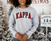 Printify Kappa Kappa Gamma Christmas Plaid Nickname Crewnecks Kappa Kappa Gamma Christmas Plaid Nickname Crewnecks