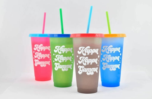 Kappa Kappa Gamma Kappa Kappa Gamma Color Changing Cups (Set of 4)