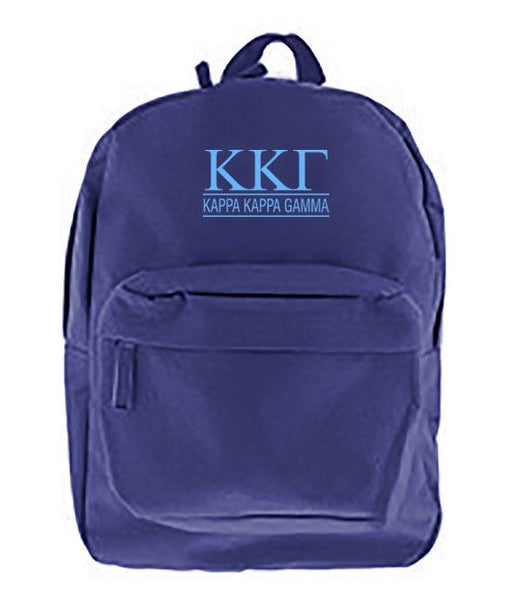 Kappa Kappa Gamma Kappa Kappa Gamma Custom Text Backpack