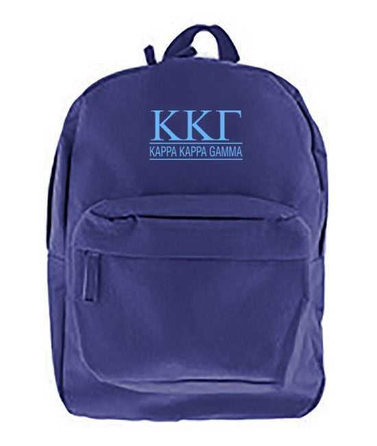 Kappa Kappa Gamma Custom Text Backpack Kappa Kappa Gamma Custom Text Backpack