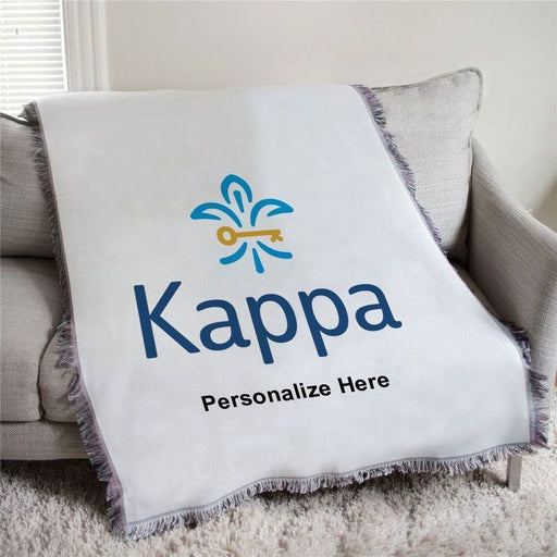 Kappa Kappa Gamma Kappa Kappa Gamma fleur de lis Afghan Blanket Throw