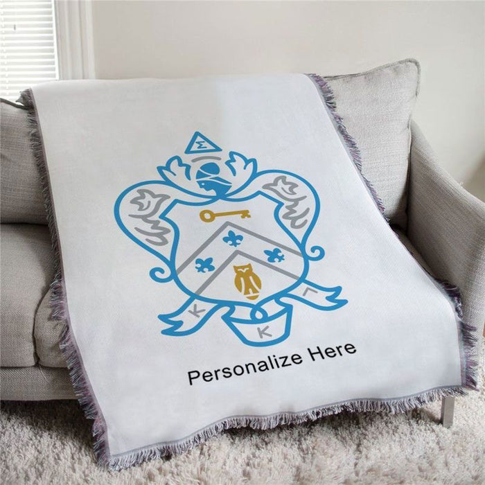 Kappa Kappa Gamma Full Color Crest Afghan Blanket Throw Kappa Kappa Gamma Full Color Crest Afghan Blanket Throw