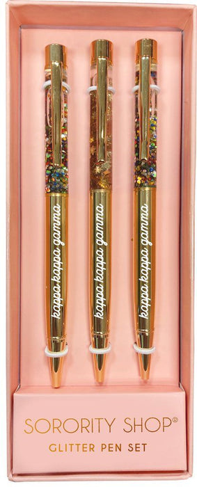 Kappa Kappa Gamma Glitter Pens (set Of 3) Kappa Kappa Gamma Glitter Pens (Set of 3)