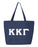 Kappa Kappa Gamma Greek Letter Zipper Tote Kappa Kappa Gamma Greek Letter Zipper Tote
